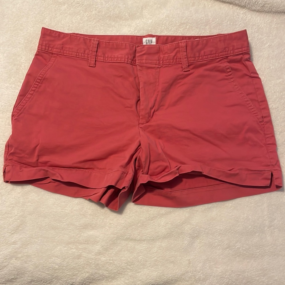 Pink chino shorts